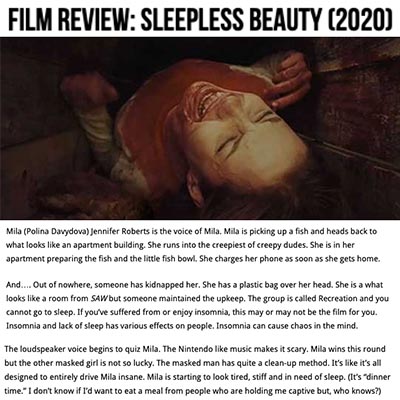 Film Review: Sleepless Beauty (2020)